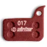 Sinter 017 Sram Road Mtb Standard Organiske Skivebremseklosser 25 Enheter, Red, One Size