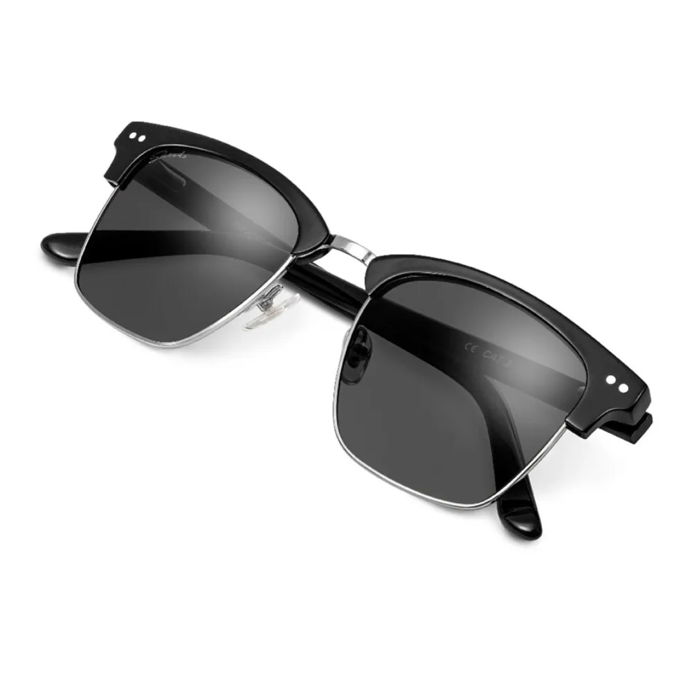 Siroko Bronx Solbriller, Black, Black Mirror/CAT3