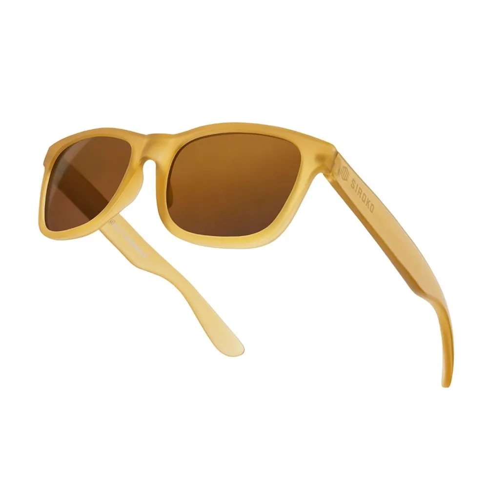 Siroko Camel Polariserte Solbriller, Brown, Brown/CAT3