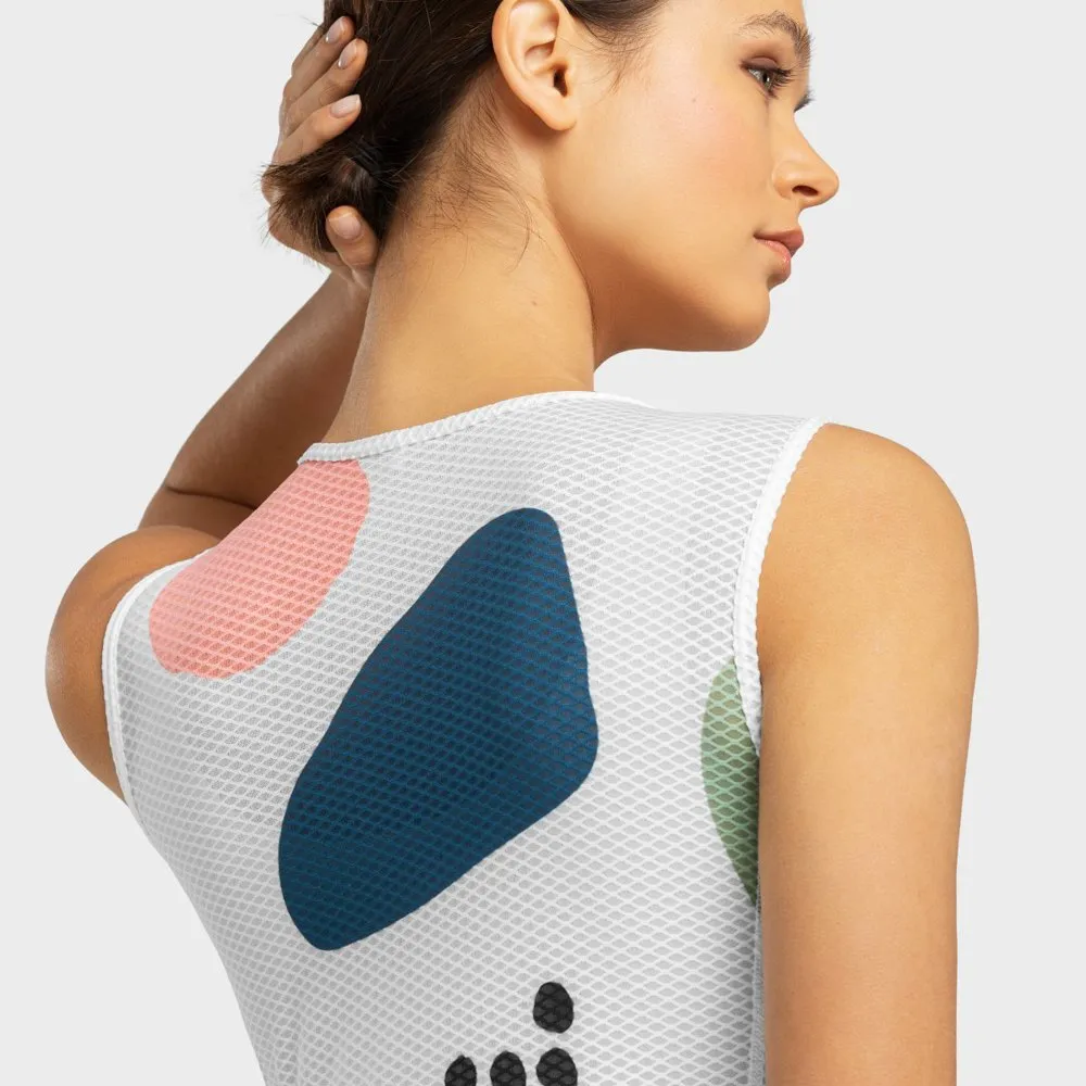 Siroko Camerig Ermeløs Baselag, White / multicolor