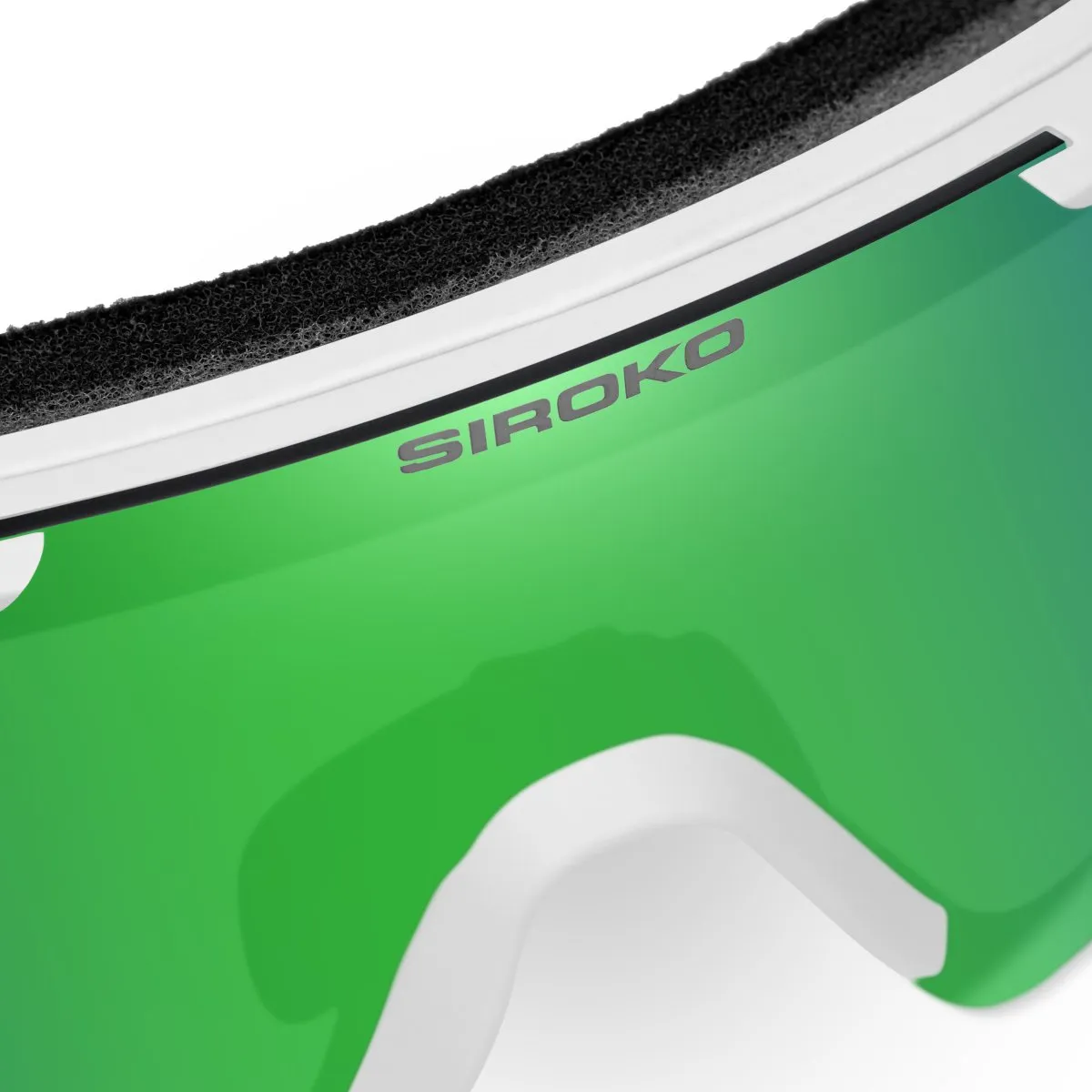Siroko Gs4 Stein Solbriller, White, Green Mirror/CAT3 Siroko Gs4 Stein Solbriller, White, Green Mirror/CAT3