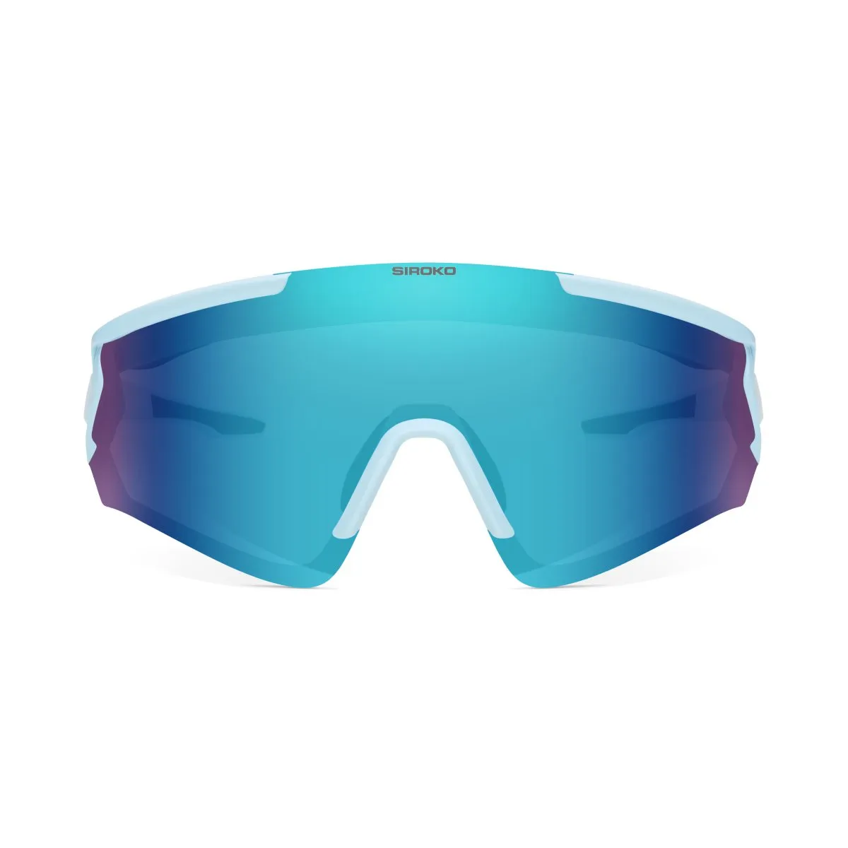 Siroko Gs4 Vonn Solbriller, White, Blue Mirror/CAT3