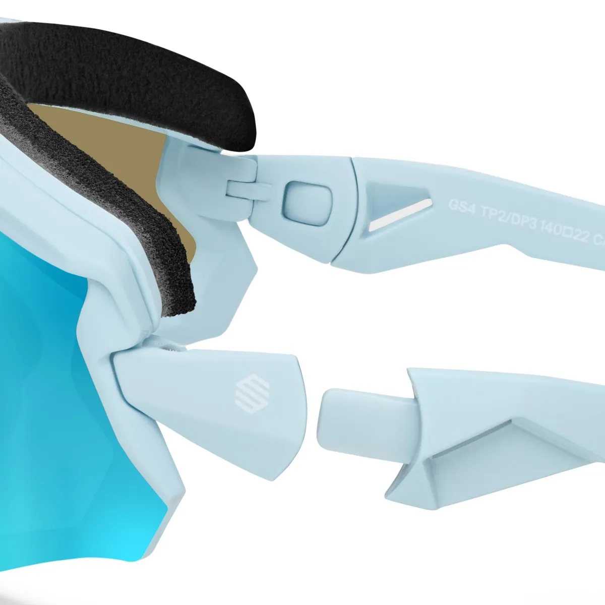 Siroko Gs4 Vonn Solbriller, White, Blue Mirror/CAT3