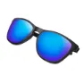 Siroko Hanalei Solbriller, Black / blue, Blue Mirror