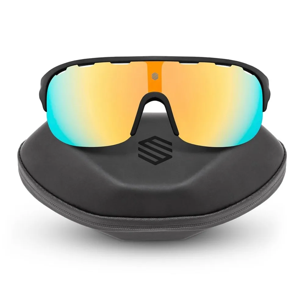 Siroko K3 California Solbriller, Black / blue, Orange Mirror/CAT3