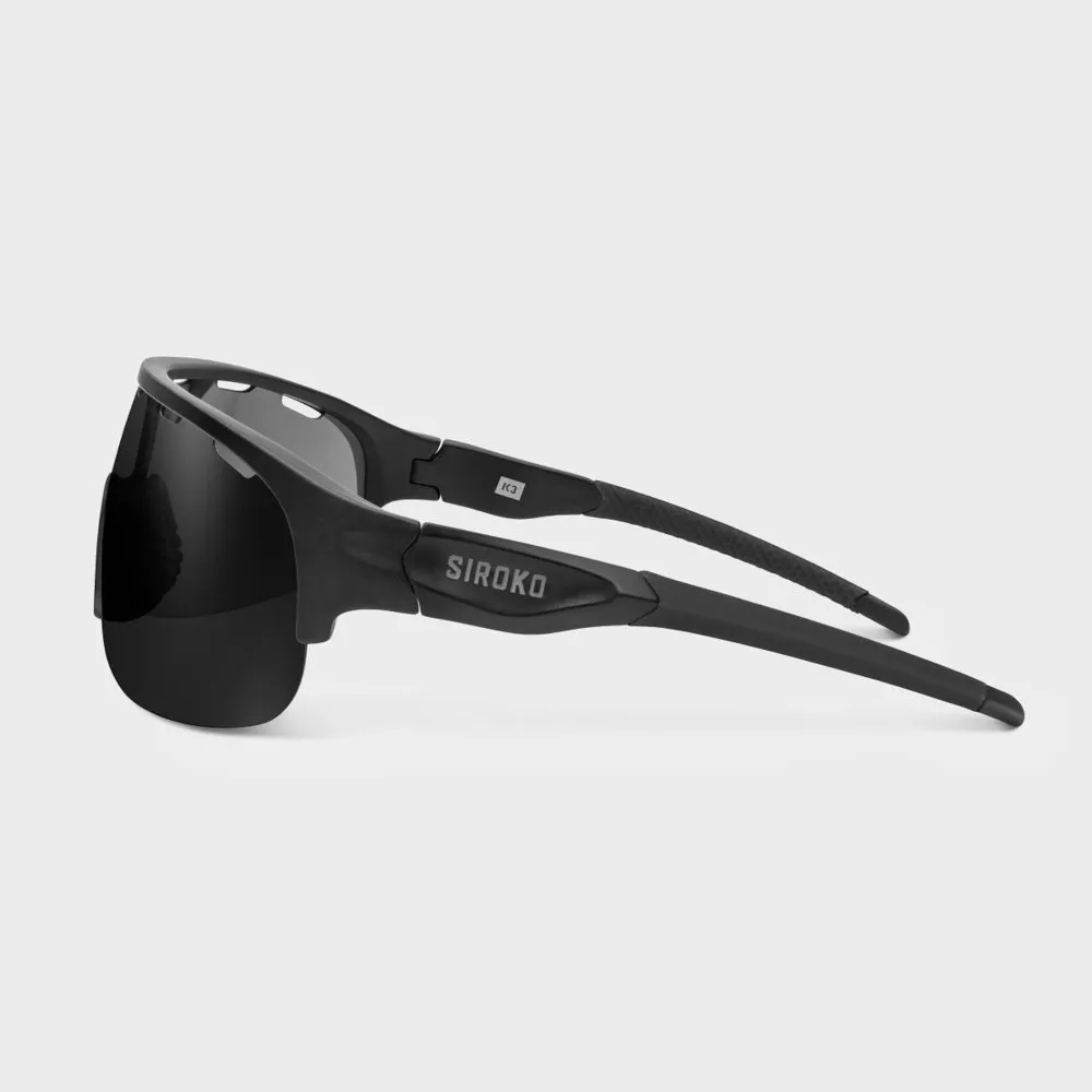 Siroko K3 Finisher Polariserte Solbriller, Black, Black/CAT3 Siroko K3 Finisher Polariserte Solbriller, Black, Black/CAT3