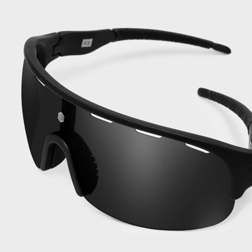 Siroko K3 Finisher Polariserte Solbriller, Black, Black/CAT3 Siroko K3 Finisher Polariserte Solbriller, Black, Black/CAT3