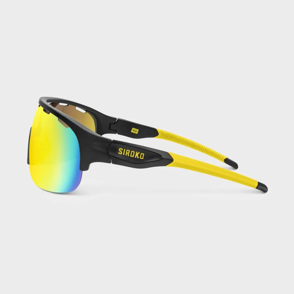 Siroko K3 Mtb Polariserte Solbriller, Black / yellow, Yellow/CAT3