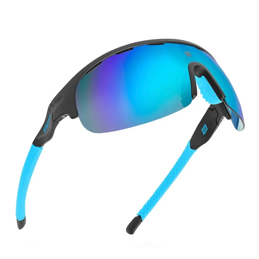 Siroko K3 Triathlon Solbriller, Black, Blue Mirror/CAT3 Siroko K3 Triathlon Solbriller, Black, Blue Mirror/CAT3