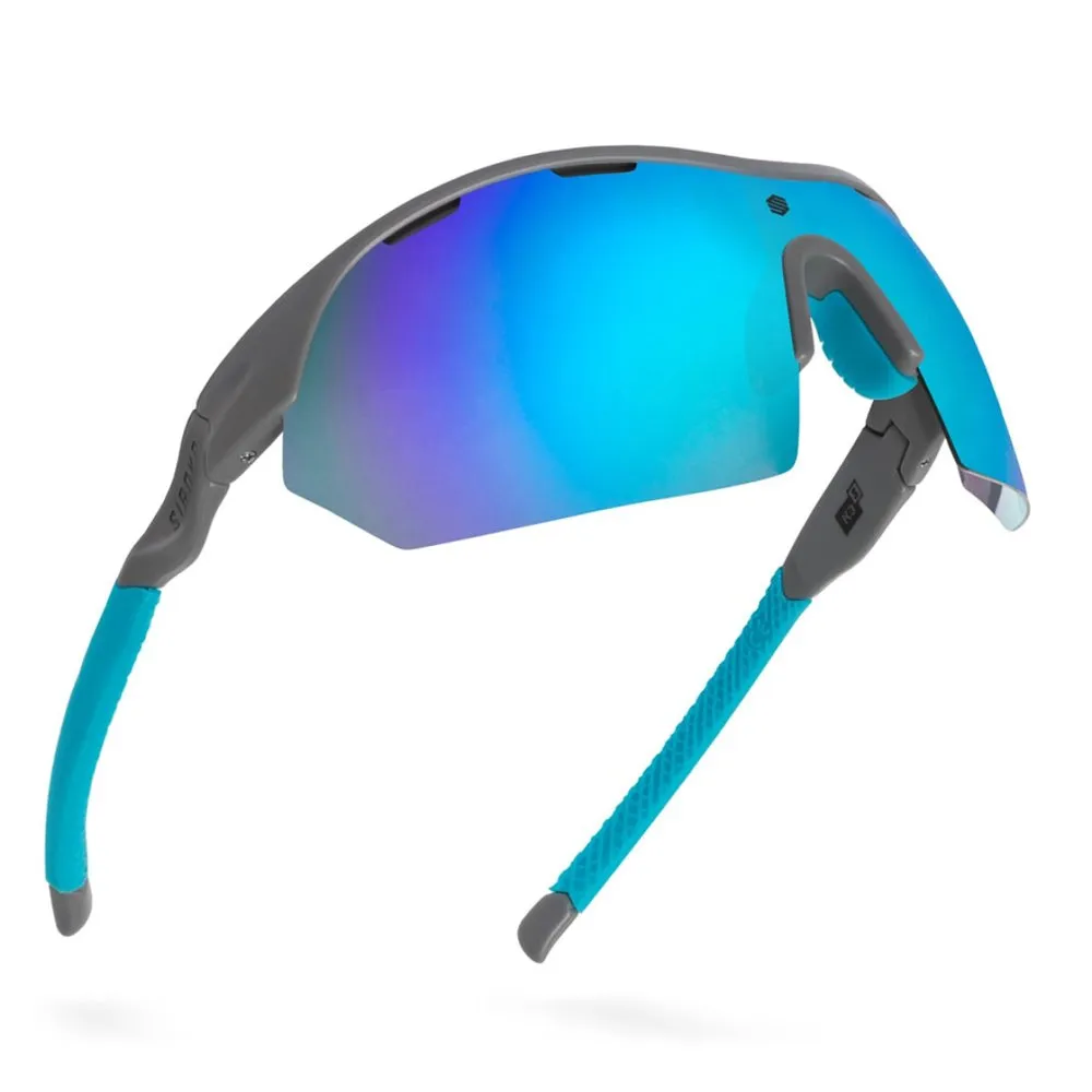 Siroko K3s London Solbriller, Grey, Blue Mirror/CAT3