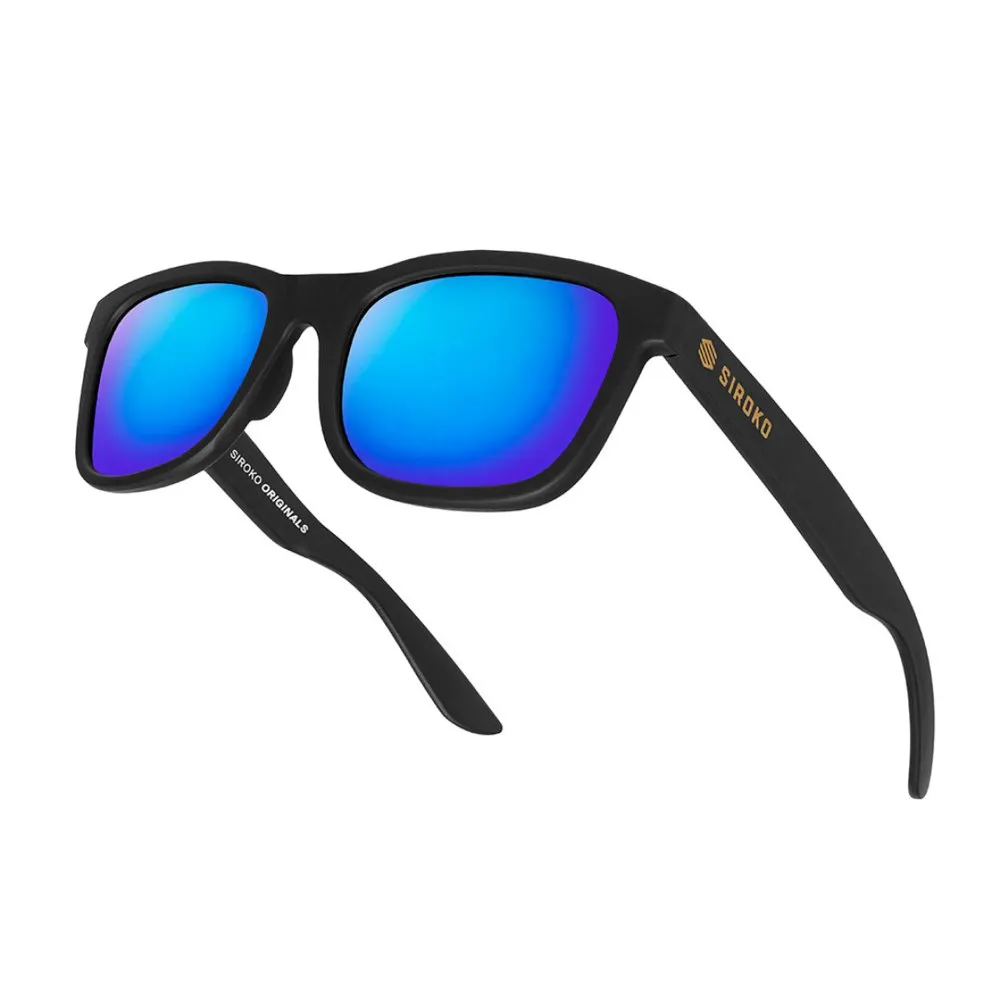 Siroko K3s Photochromic Hyde Park Polariserte Solbriller, Black / blue, Blue Mirror