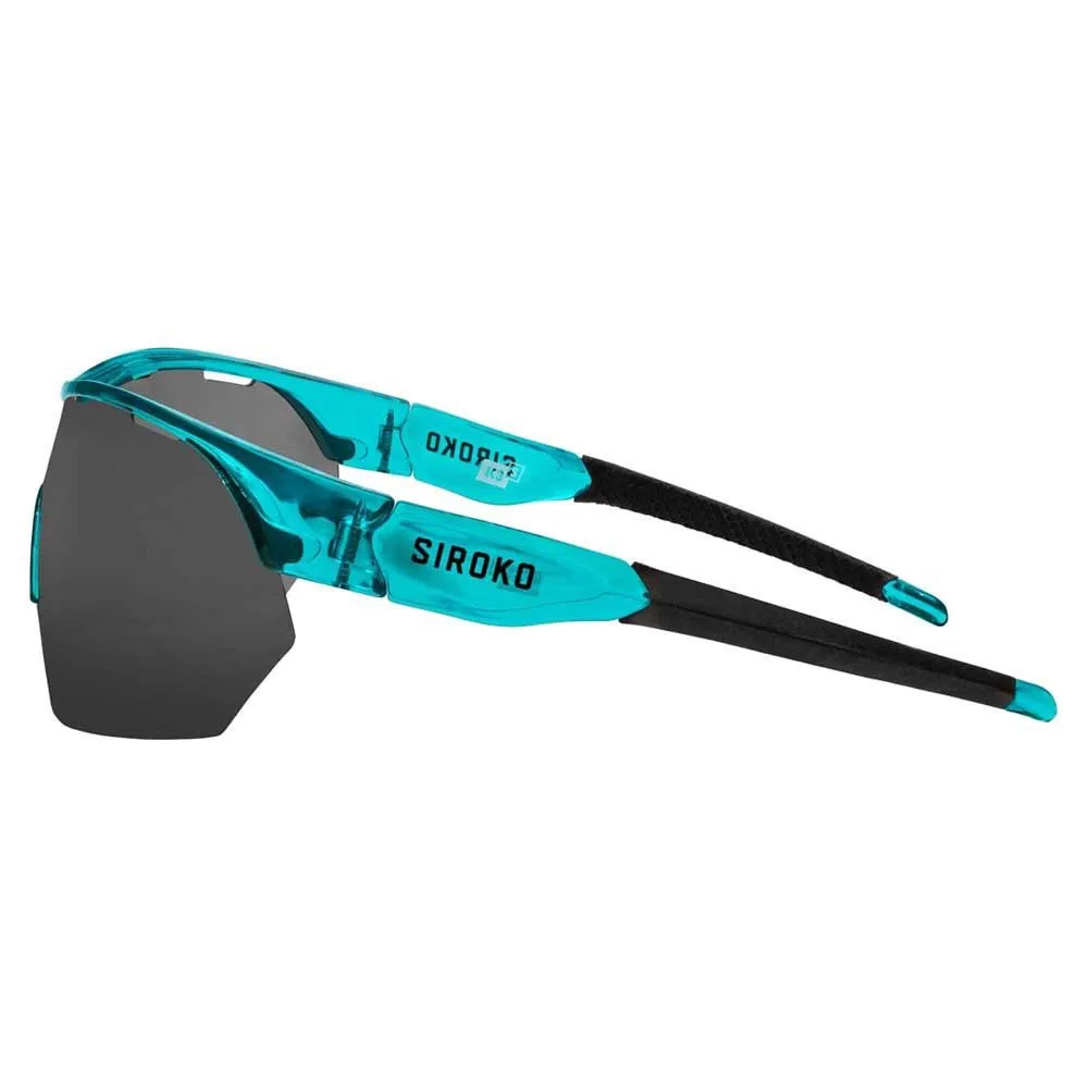 Siroko K3s Singletrack Polariserte Solbriller, Clear turquoise, Black/CAT3 Siroko K3s Singletrack Polariserte Solbriller, Clear turquoise, Black/CAT3