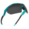 Siroko K3s Singletrack Polariserte Solbriller, Clear turquoise, Black/CAT3