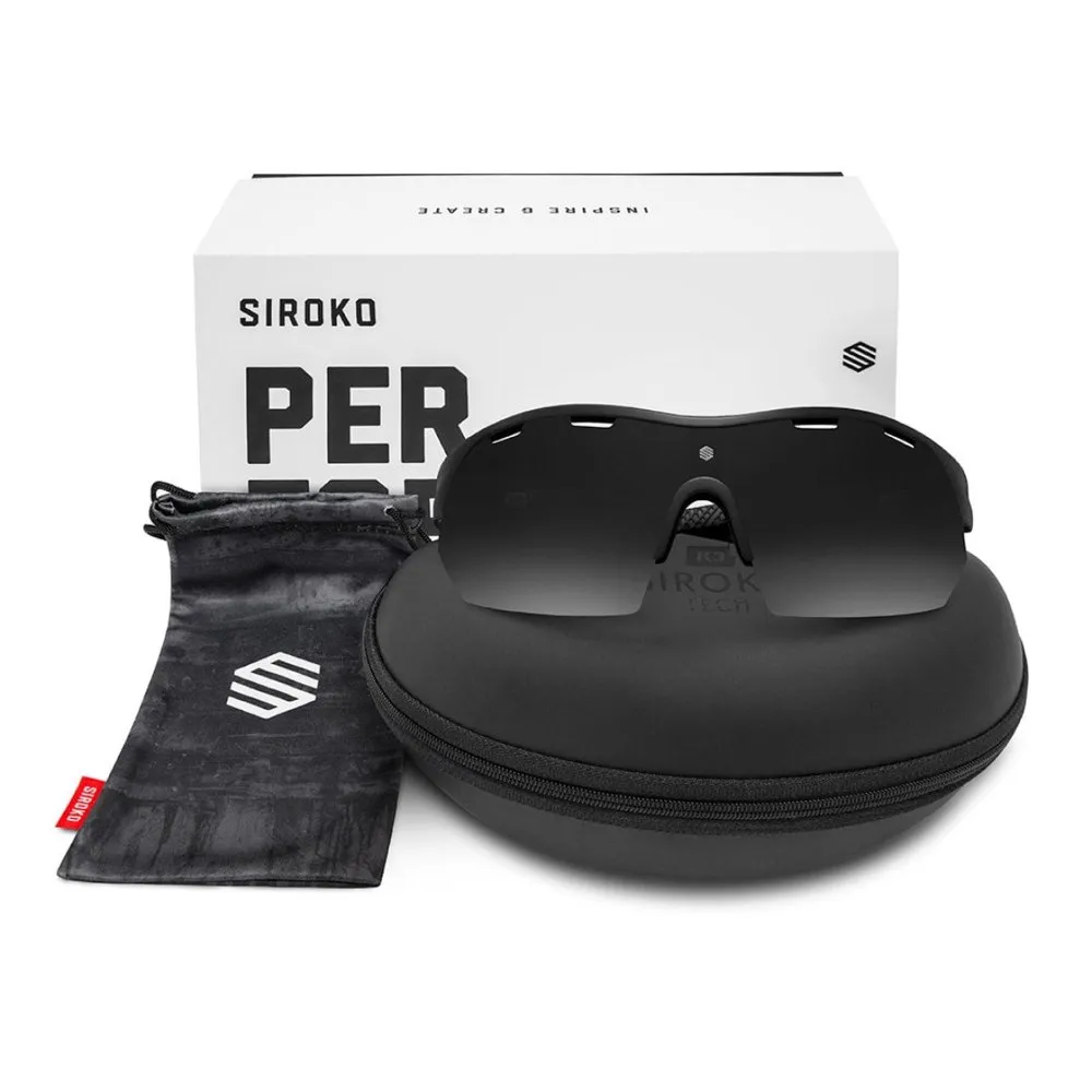 Siroko K3s Zurich Polariserte Solbriller, Black, Black/CAT3