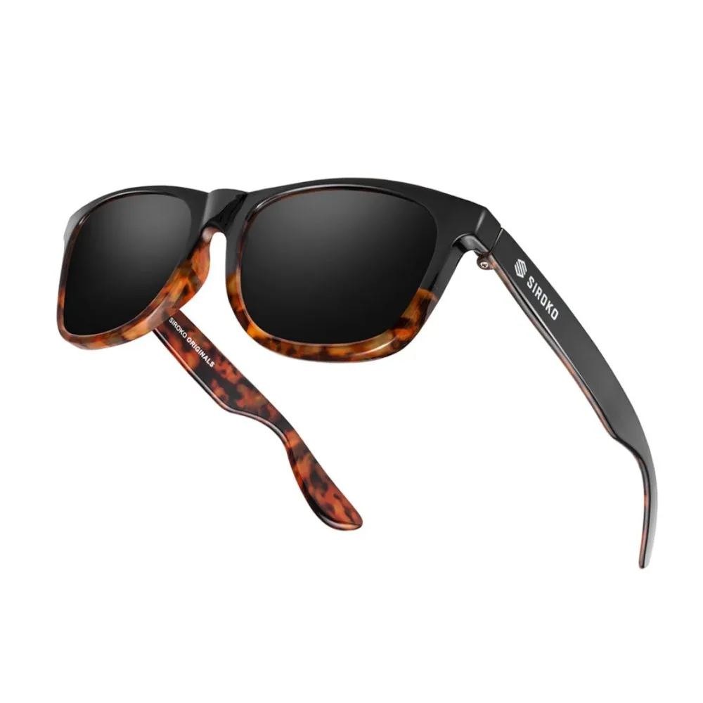 Siroko K3xs Kids Happy Road Polariserte Solbriller, Black / brown, Black Mirror Siroko K3xs Kids Happy Road Polariserte Solbriller, Black / brown, Black Mirror