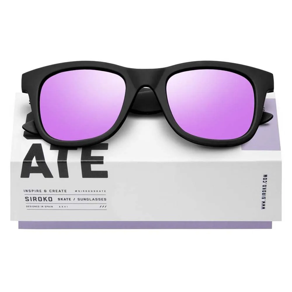 Siroko Los Lances Polariserte Solbriller, Black, Purple/CAT3