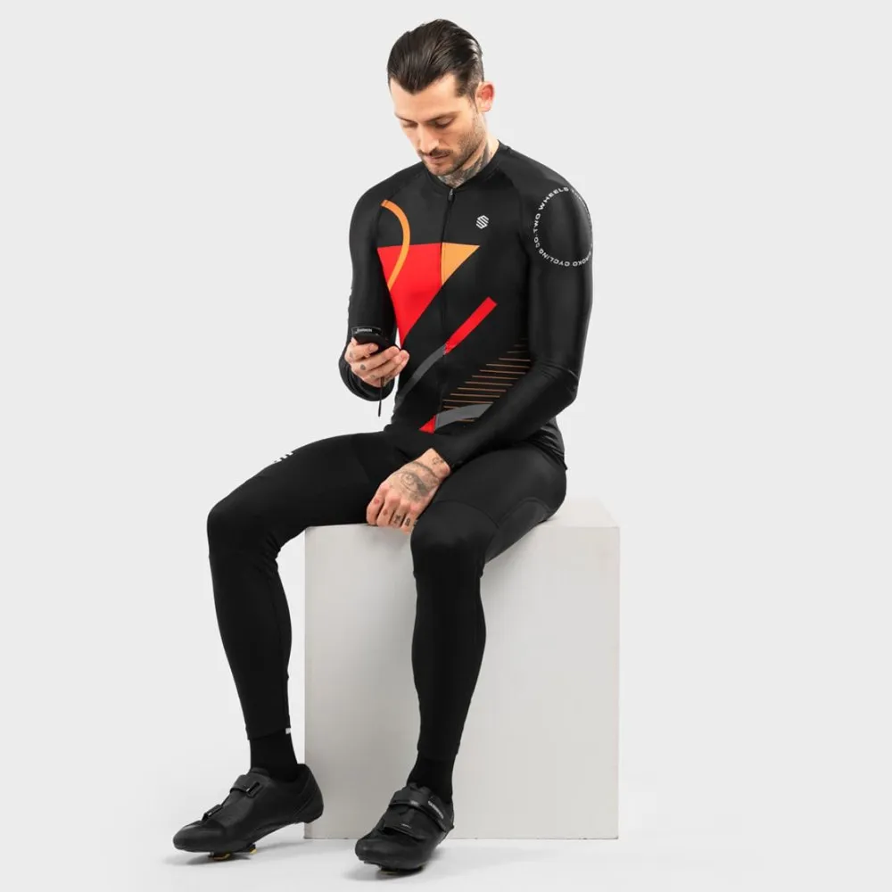 Siroko M2 Arizona Langermet Trøye, Black / red / orange, M