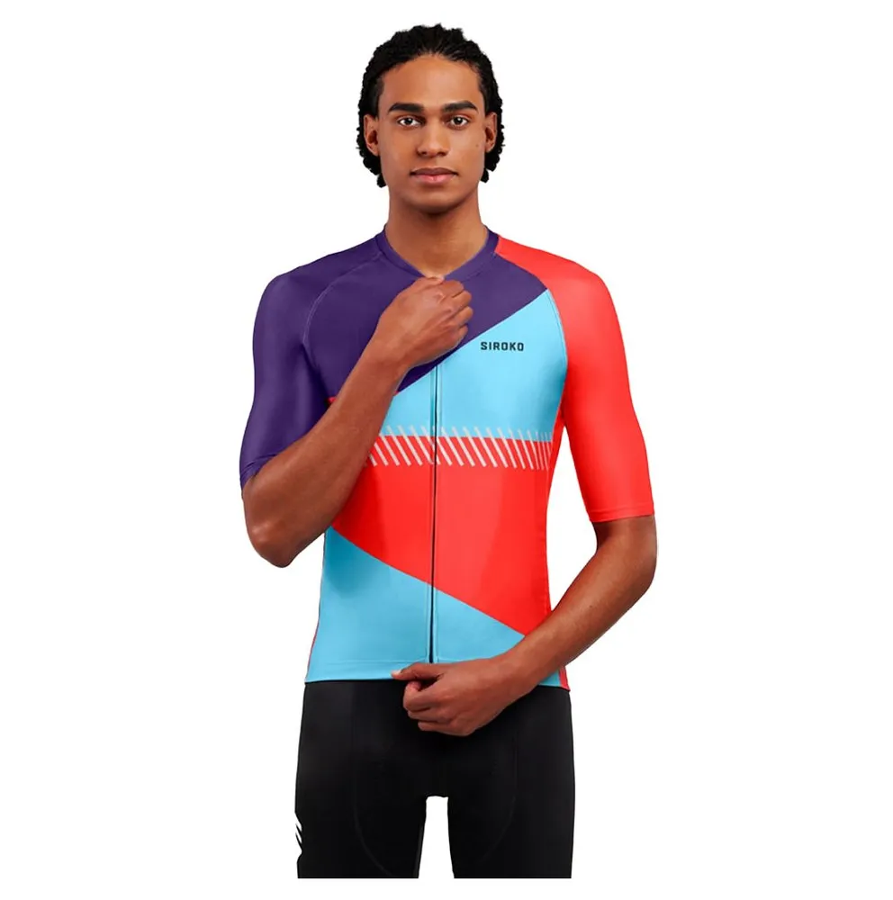 Siroko M2 Flèche Kort Ermet Trøye, Red / blue / purple, M Siroko M2 Flèche Kort Ermet Trøye, Red / blue / purple, M