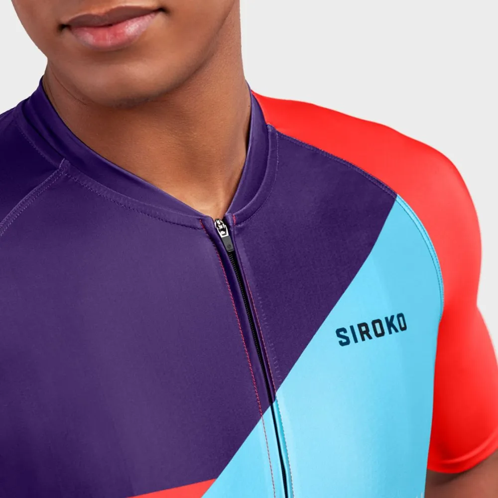 Siroko M2 Flèche Kort Ermet Trøye, Red / blue / purple, M Siroko M2 Flèche Kort Ermet Trøye, Red / blue / purple, M