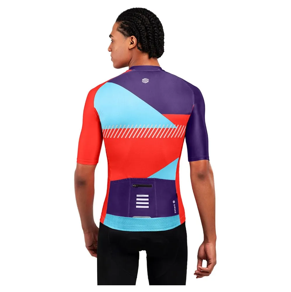 Siroko M2 Flèche Kort Ermet Trøye, Red / blue / purple, M Siroko M2 Flèche Kort Ermet Trøye, Red / blue / purple, M