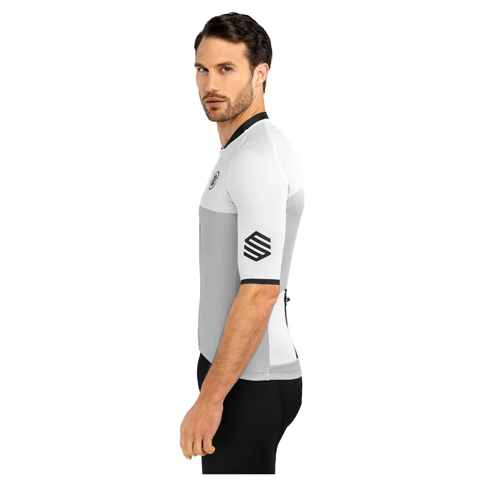 Siroko M2 Granfondo Kort Ermet Trøye, White / grey