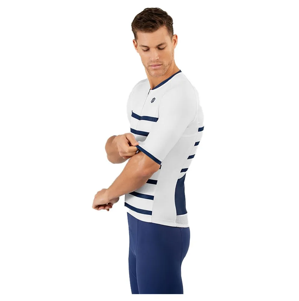 Siroko M2 Nevada Kort Ermet Trøye, White / blue, XS Siroko M2 Nevada Kort Ermet Trøye, White / blue, XS