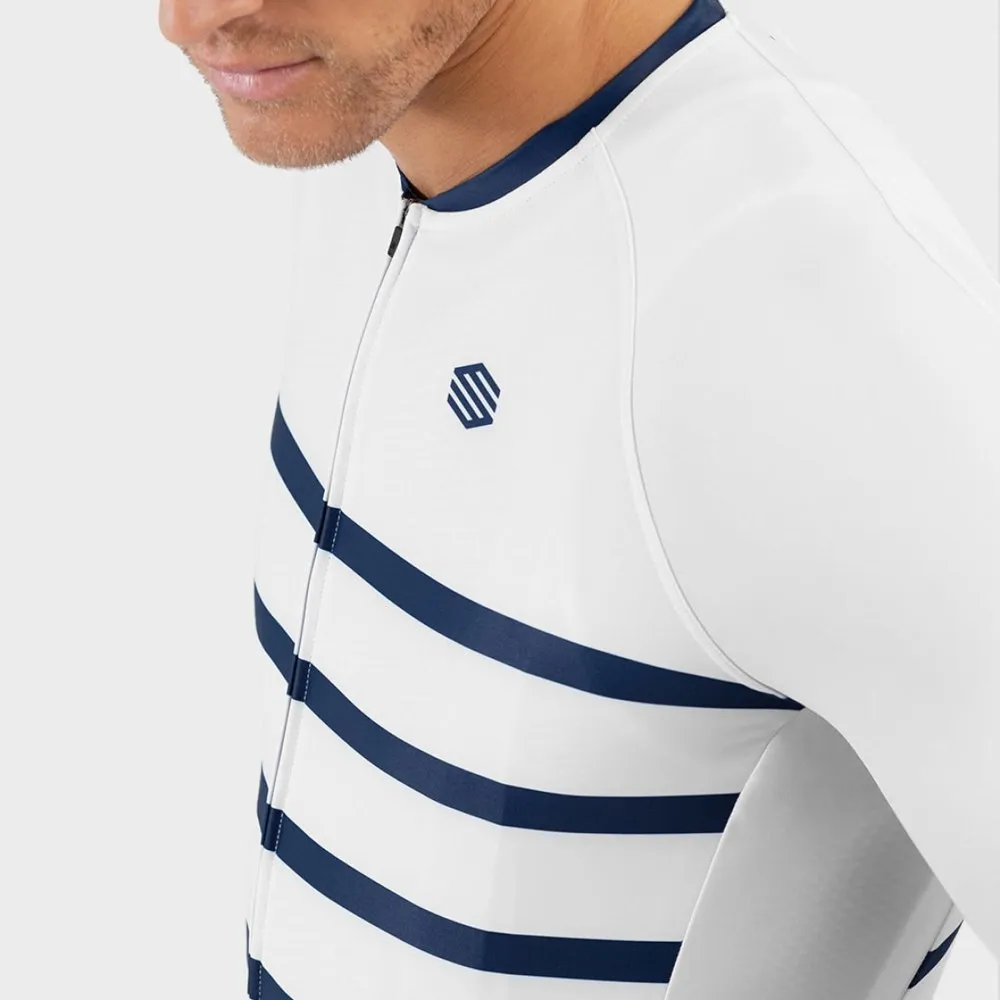 Siroko M2 Nevada Kort Ermet Trøye, White / blue, XS Siroko M2 Nevada Kort Ermet Trøye, White / blue, XS