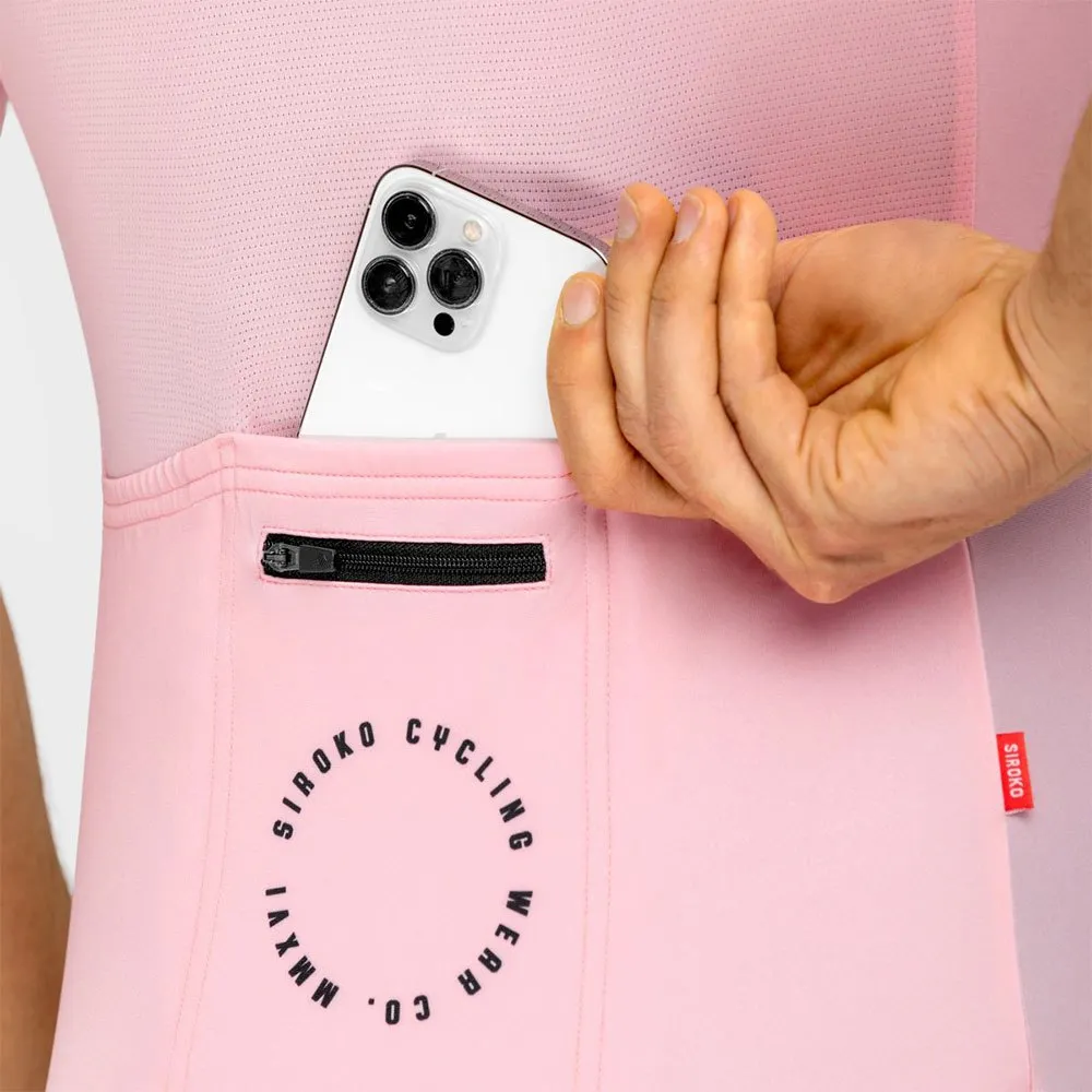 Siroko M2 Ronda Kort Ermet Trøye, Gum pink / black Siroko M2 Ronda Kort Ermet Trøye, Gum pink / black