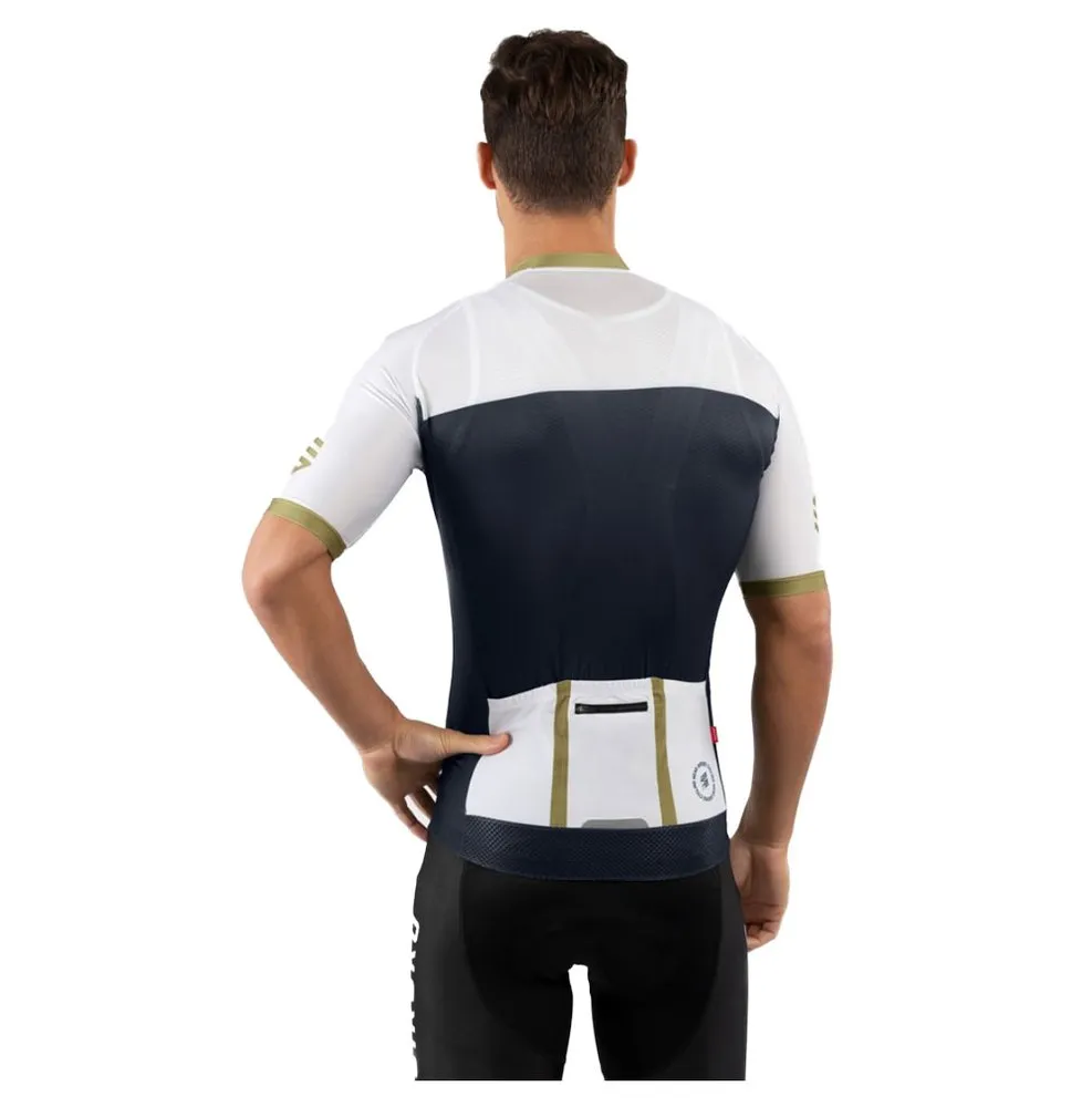 Siroko M2 Superclass Kort Ermet Trøye, White / blue