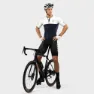Siroko M2 Superclass Kort Ermet Trøye, White / blue
