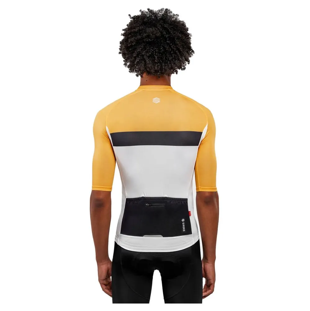 Siroko M3 Hammer Kort Ermet Trøye, White / black / yellow