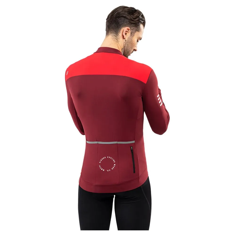 Siroko M4 Echelon Langermet Trøye, Maroon / red, S