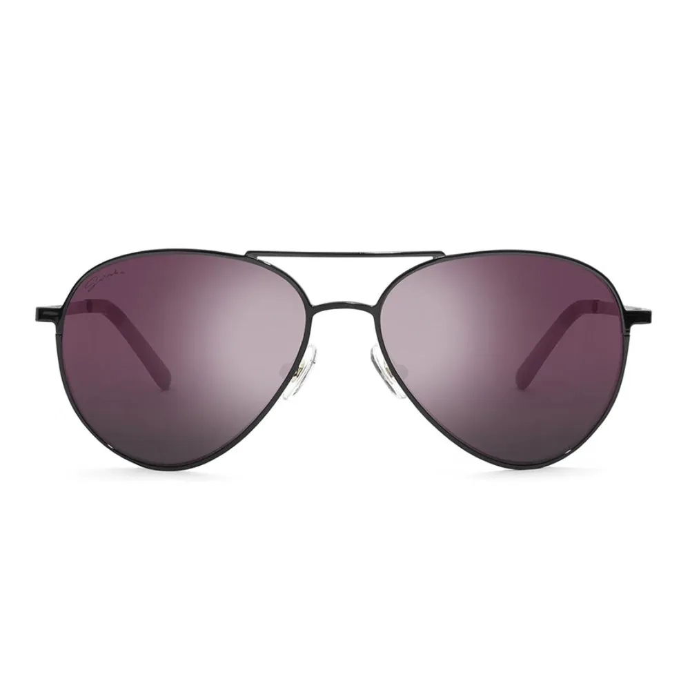 Siroko Navigli Solbriller, Black / purple, Purple Mirror