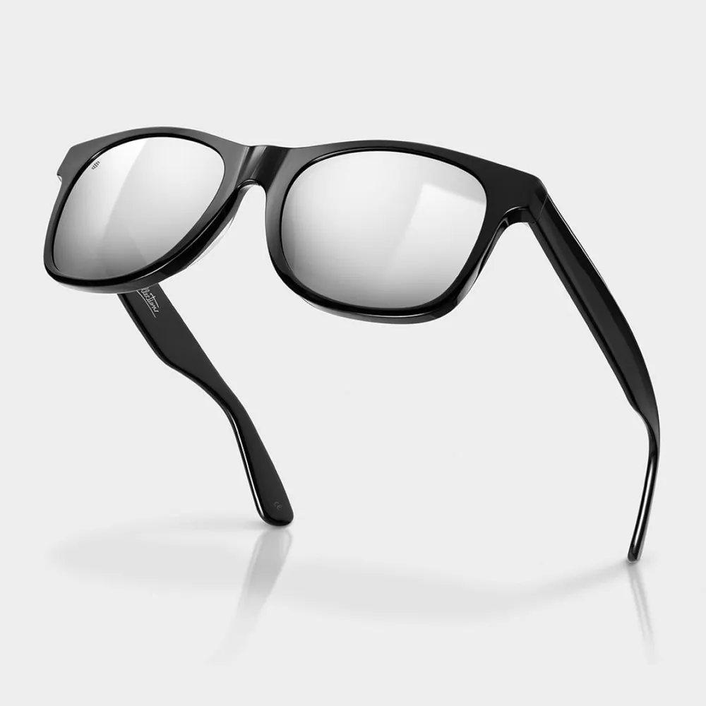 Siroko Oxford Solbriller, Black, Grey Mirror/CAT3 Siroko Oxford Solbriller, Black, Grey Mirror/CAT3