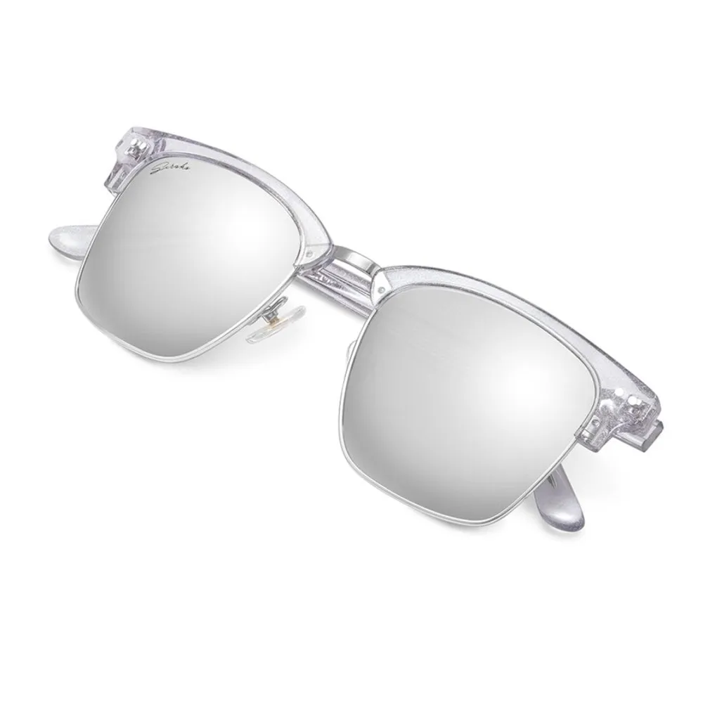 Siroko Skyline Solbriller, White / grey, Grey Mirror/CAT2 Siroko Skyline Solbriller, White / grey, Grey Mirror/CAT2