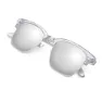 Siroko Skyline Solbriller, White / grey, Grey Mirror/CAT2