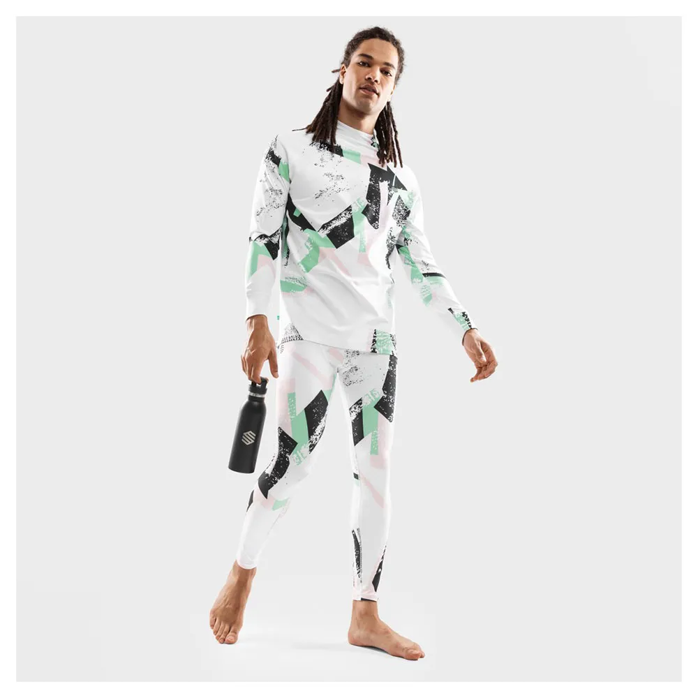 Siroko Slush Tangle Langarmet Baselag, Multicolor / white