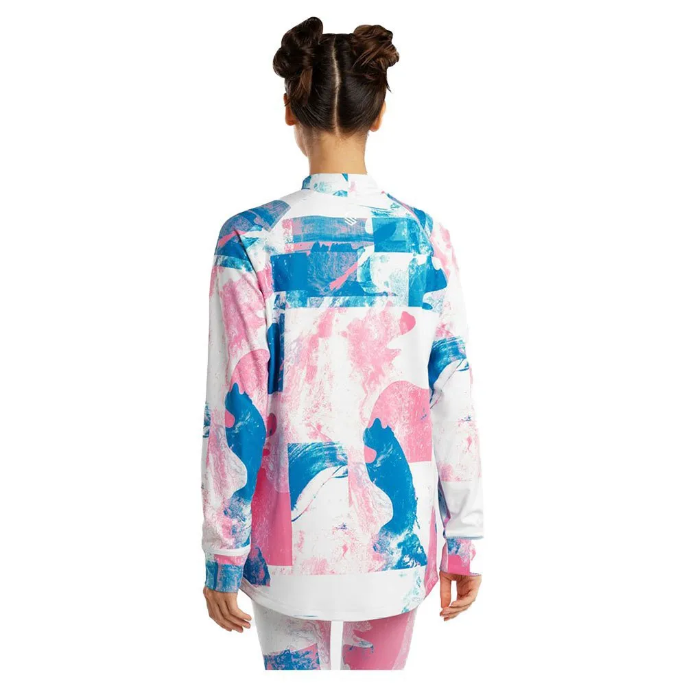 Siroko Slush Watercolor Langarmet Baselag, Gum pink / electric blue Siroko Slush Watercolor Langarmet Baselag, Gum pink / electric blue