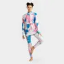 Siroko Slush Watercolor Langarmet Baselag, Gum pink / electric blue