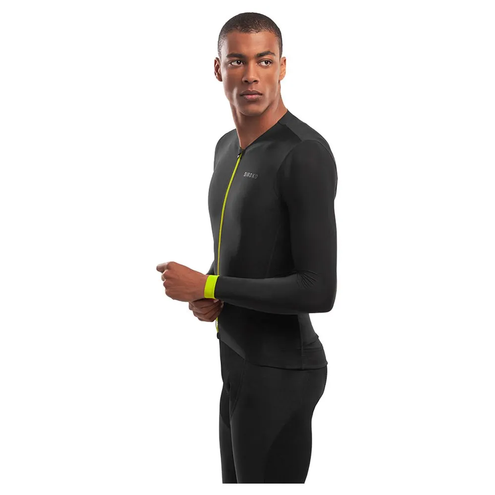 Siroko Srx Pro Kühtai Langermet Trøye, Black / yellow, M