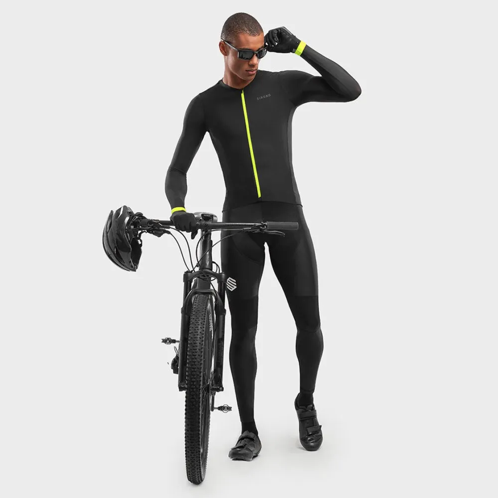 Siroko Srx Pro Kühtai Langermet Trøye, Black / yellow, M