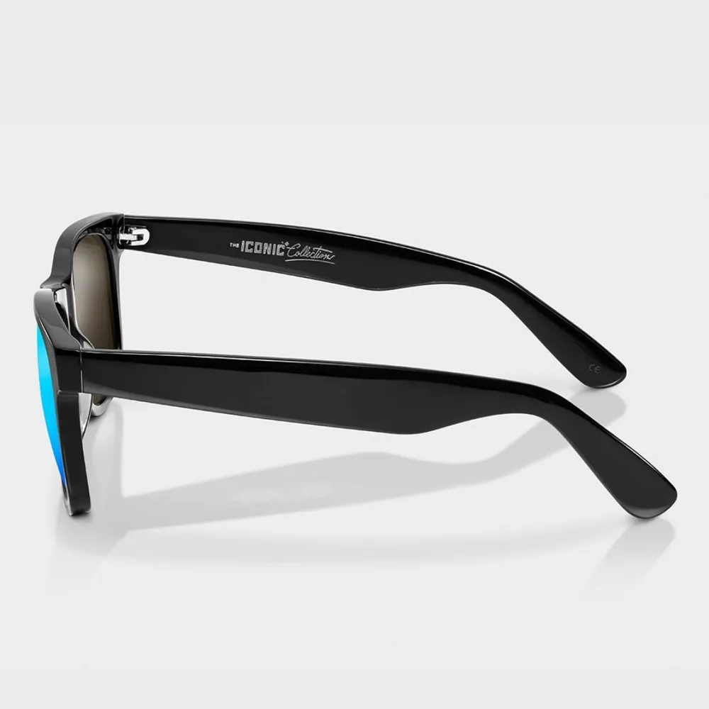 Siroko The City Solbriller, Black / blue, Blue Mirror/CAT3