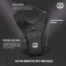 Six Peaks Løpevest Med Telefonholder unisex, Black, One Size