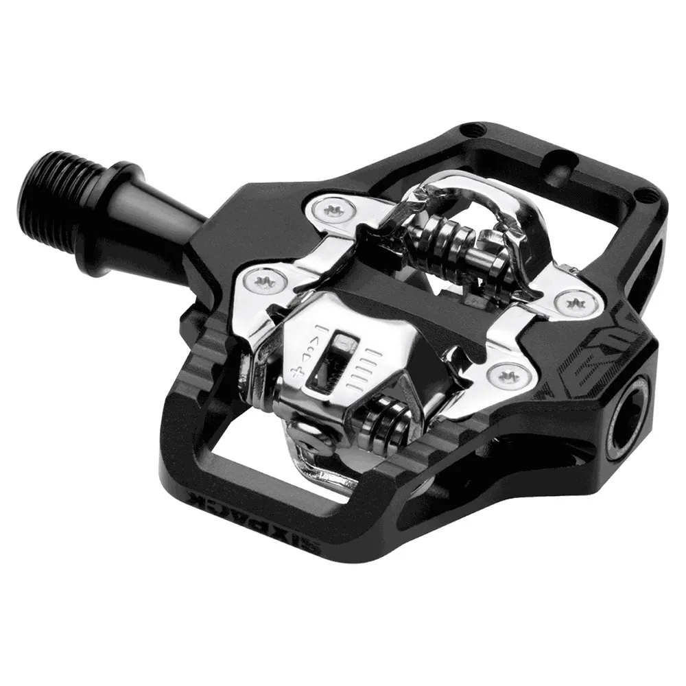 Sixpack Vertic-x Sykkelpedaler, Black / silver, One Size