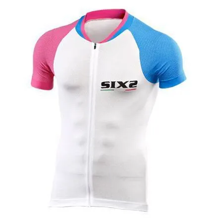 SIXS Bike3 Ultralight Kort Ermet Trøye, Pink / blue, S SIXS Bike3 Ultralight Kort Ermet Trøye, Pink / blue, S