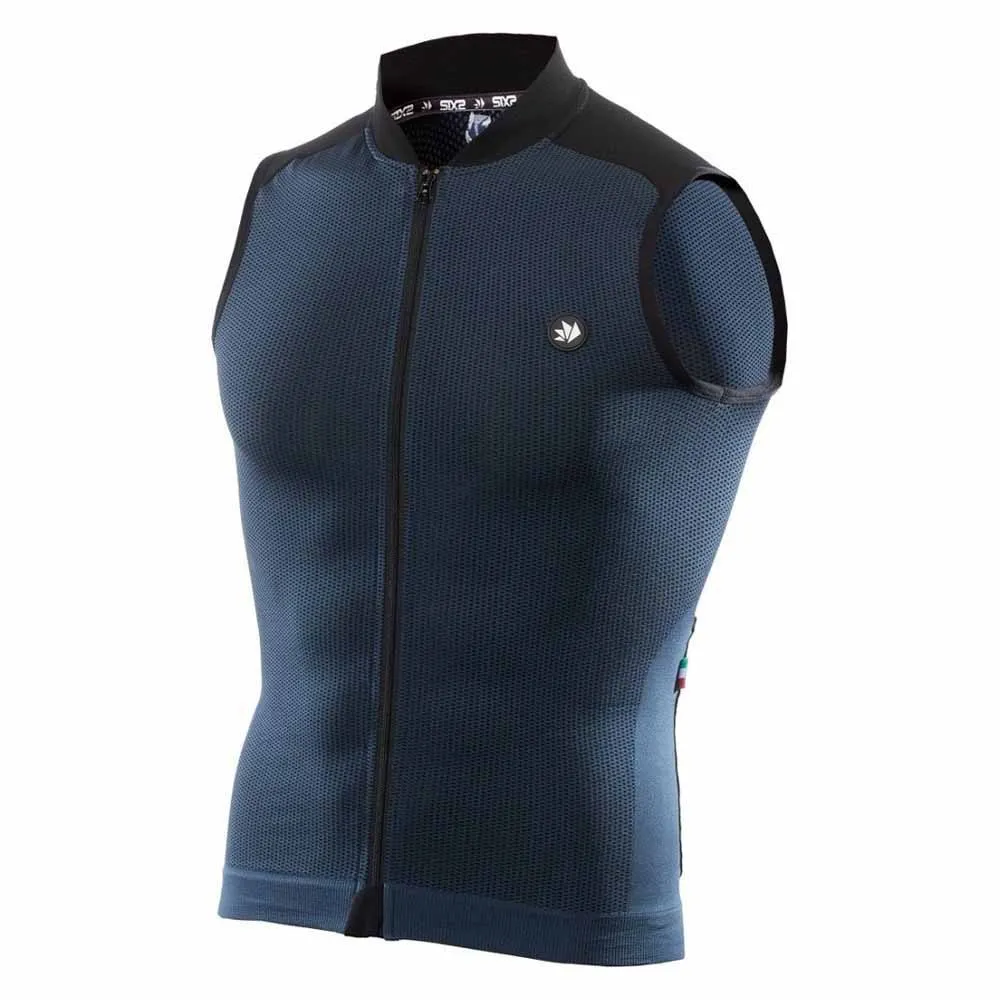 SIXS Clima 2 Ermeløs Sykkeltrøye, Avio / black, XXL