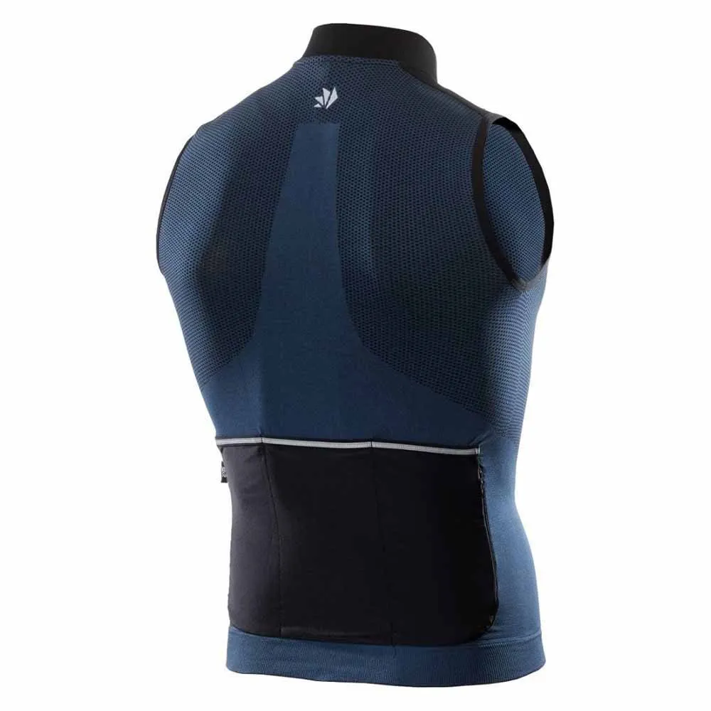 SIXS Clima 2 Ermeløs Sykkeltrøye, Avio / black, XXL