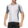SIXS Kort Ermet Trøye, White / black