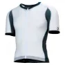 SIXS Kort Ermet Trøye, White / black