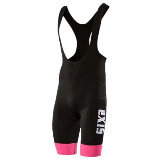 SIXS Slp Stripes Sykkelshorts, Black / pink i